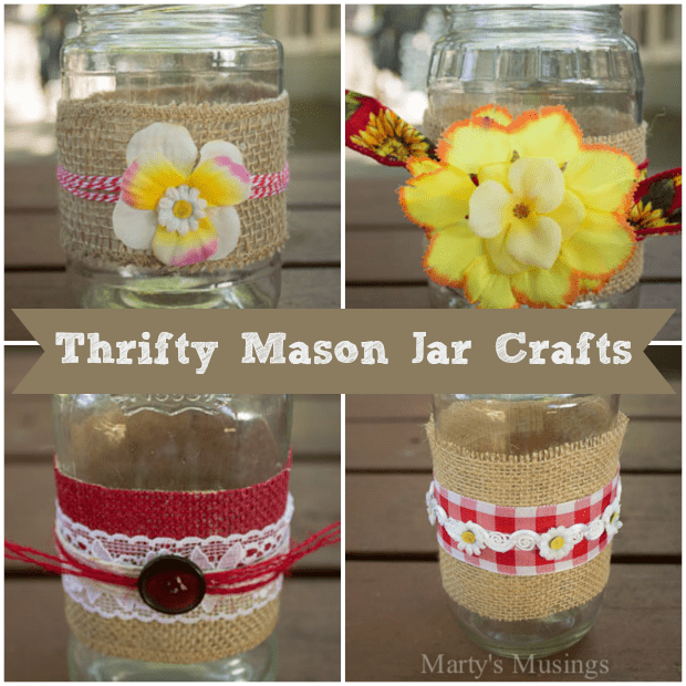 Thrifty Mason Jar Crafts and Video