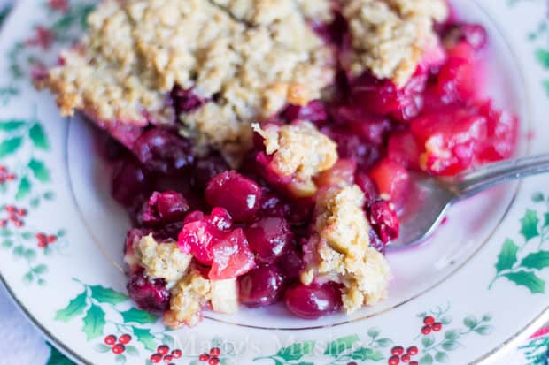 Filled with cranberries and apples this easy family favorite Cranberry Apple Casserole is perfect for holidays, family gatherings and even breakfast!