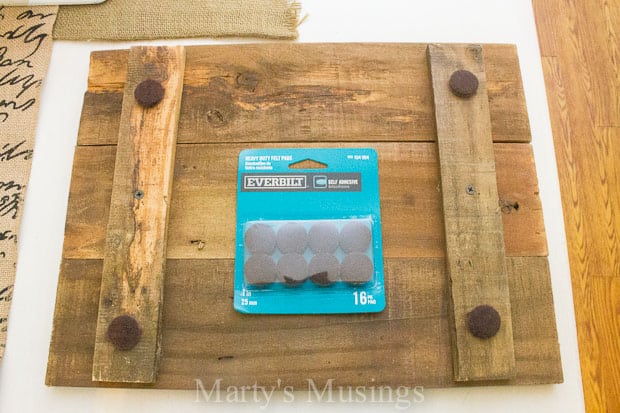 A wooden cutting board, with Charger and Table