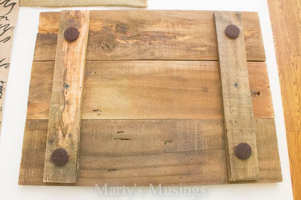 A wooden cutting board, with Charger and Table