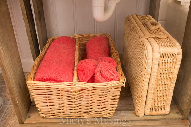 A chair sitting in a basket