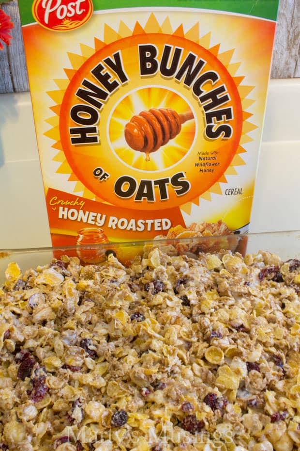 A box of food, with Honey and Oat