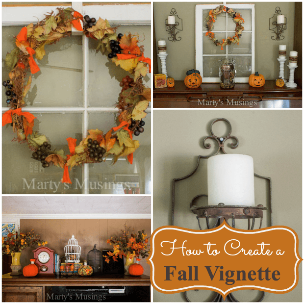 How to Create a Fall Vignette