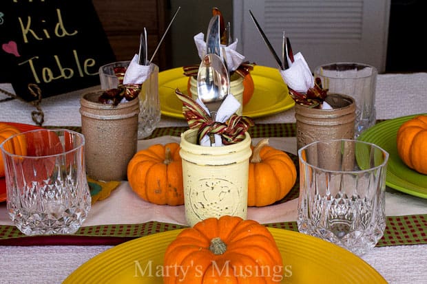 Thanksgiving Table Setting for Kids