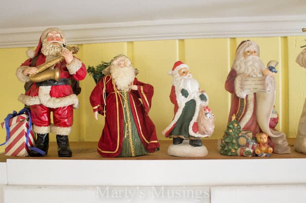 A group of stuffed animals on display