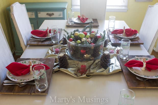 A table topped with plates of food, with Thrifty and Budget
