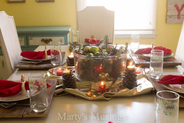 Thrifty Tips for a Rustic Christmas Tablescape