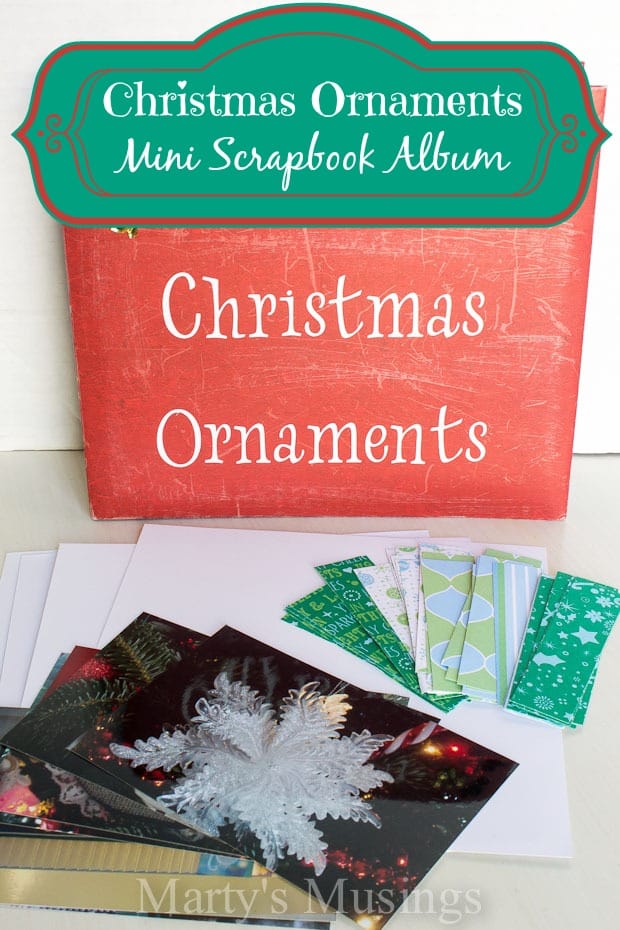 Christmas Ornaments Mini Album from Marty's Musings