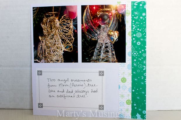 Christmas Ornaments Mini Album from Marty's Musings