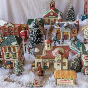 Christmas Village Display Ideas from Marty's Musings