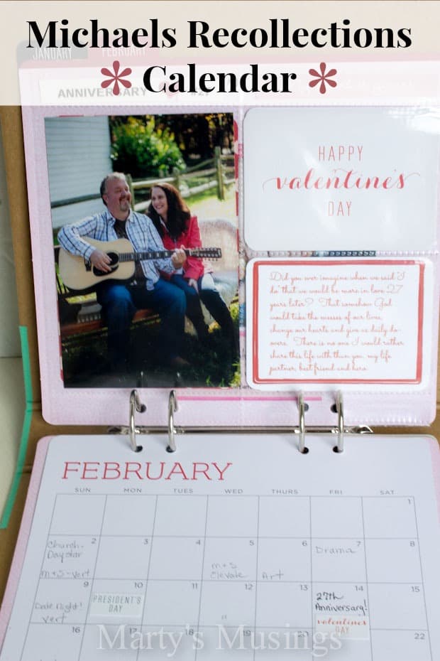 Michaels Recollections Calendar Kit