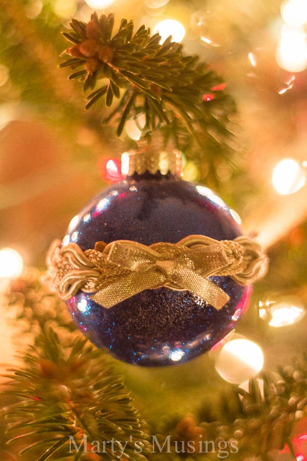 A close up of a christmas tree