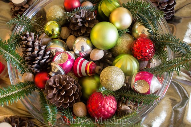 A plate full of food, with Ornament and Thrifty