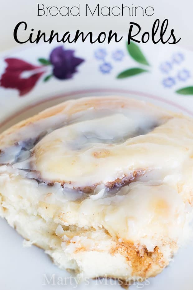 Bread Machine Cinnamon Rolls with Cream Cheese Icing Marty's Musings