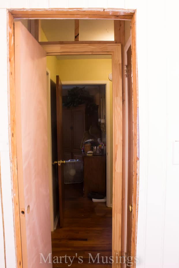 A view of an open door
