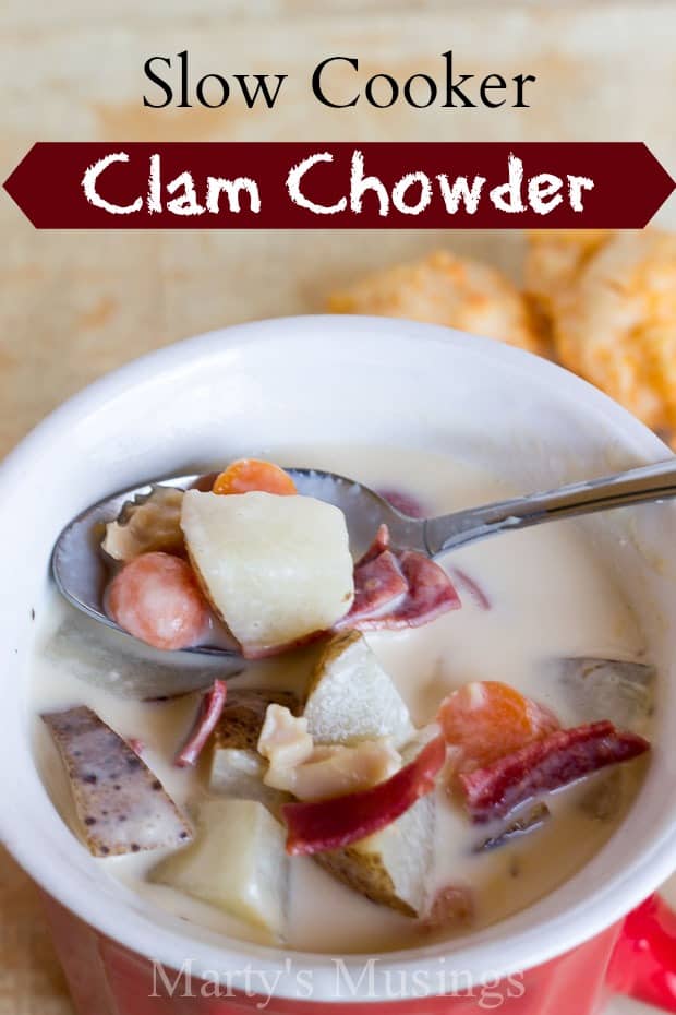 Slow Cooker Clam Chowder - Marty's Musings