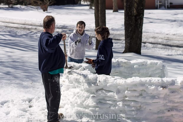 A person that is standing in the snow