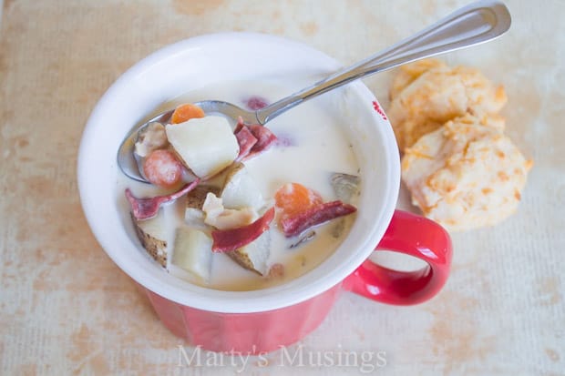 A bowl of food on a plate, with Slow cooker