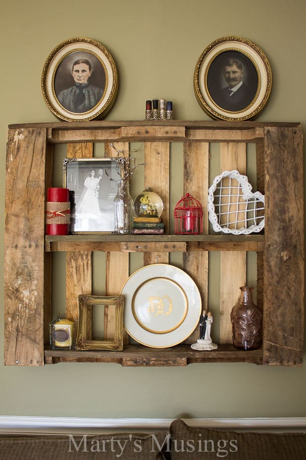 A group of items on a shelf