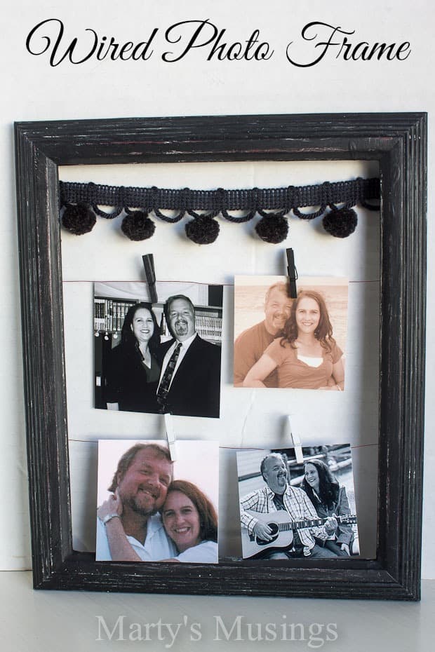 Wired Photo Frame for Wedding or Anniversary