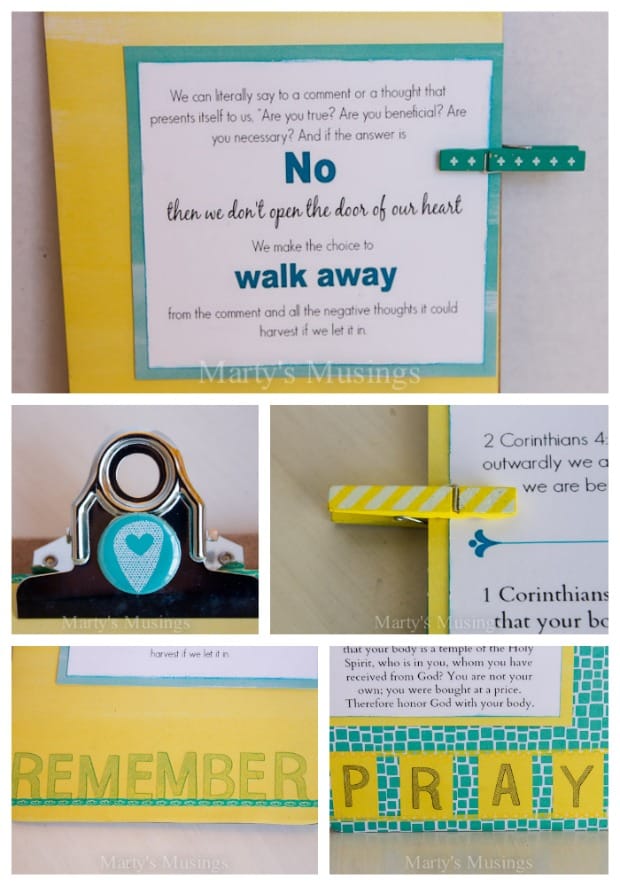 Altered Mini Clipboard Craft - Marty's Musings