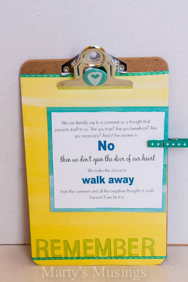 Altered Mini Clipboard Craft