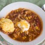 A bowl of food on a plate