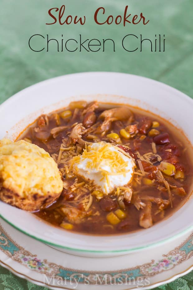 Slow Cooker Chicken Chili - Marty's Musings