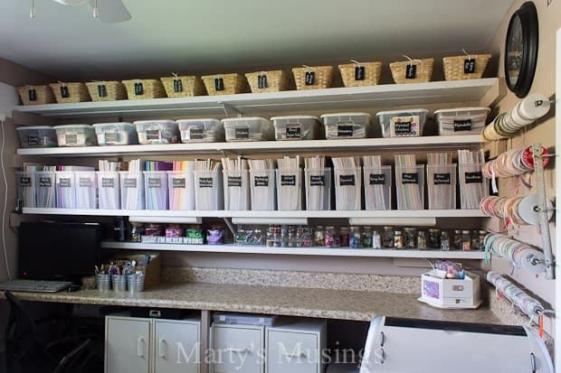 Craft Room Makeover and Organization Ideas - Marty's Musings