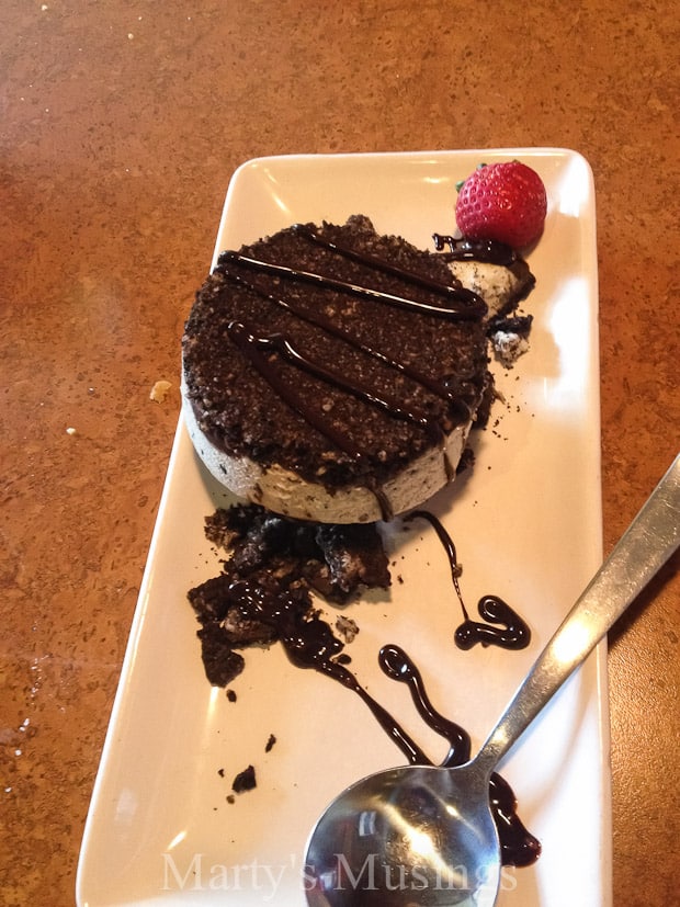 A piece of chocolate cake on a plate