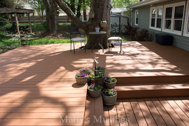 Wood Deck Restoration with Behr Premium Deckover® - Marty's Musings