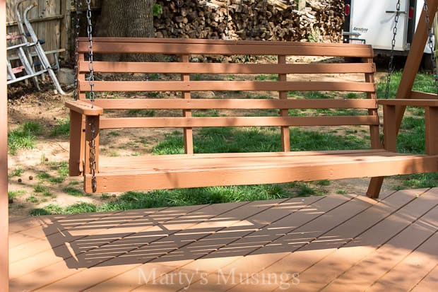 Wood Deck Restoration with Behr Premium Deckover® - Marty's Musings