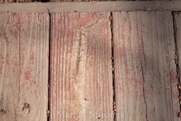 A wooden door