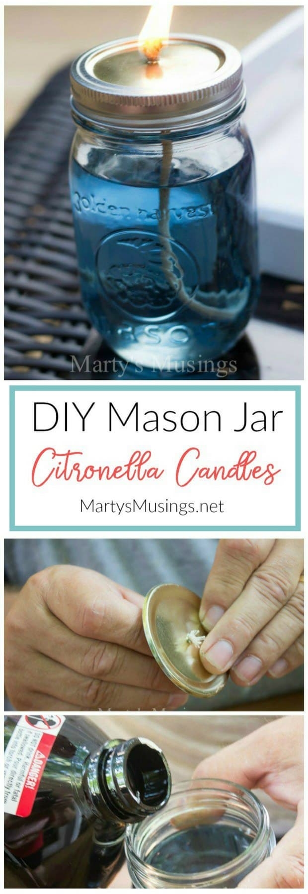 Mosquitoes drive you crazy in the summer? I'm here to show you how to make citronella candles that are easy and inexpensive, the perfect DIY project to chase away those pesky bugs!