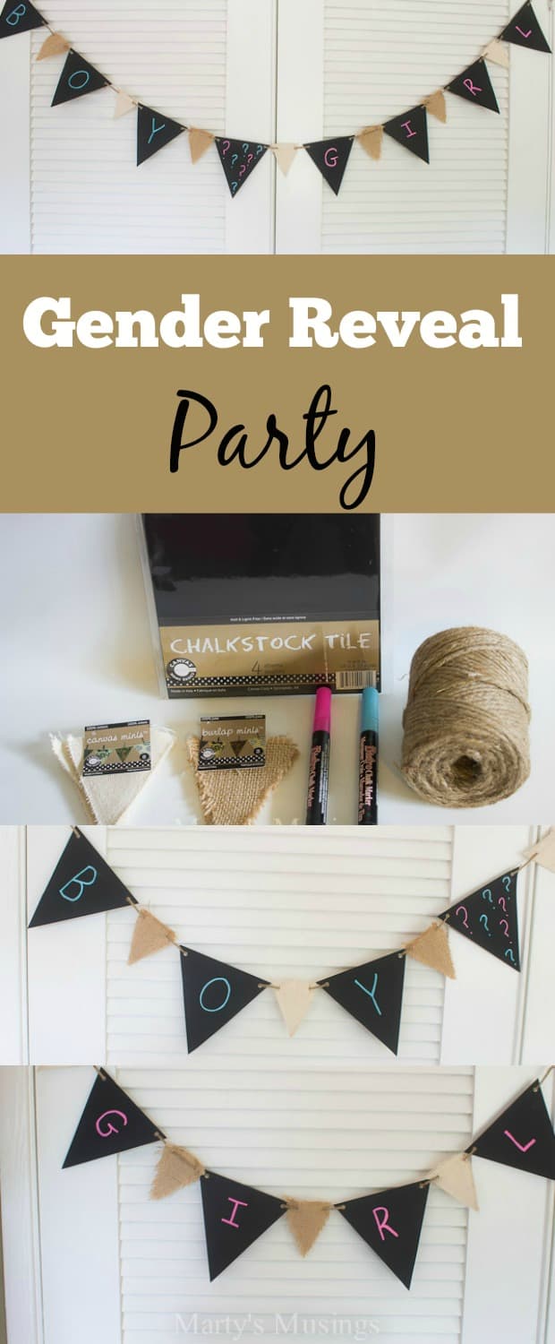 Gender Reveal Party Banner -  Marty's Musings