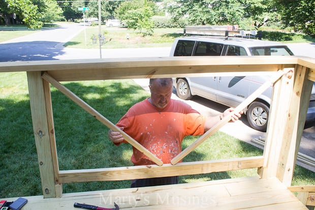 Figuring out pattern for deck railing