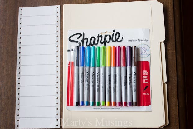 Organizing Home and Work with Sharpie Markers