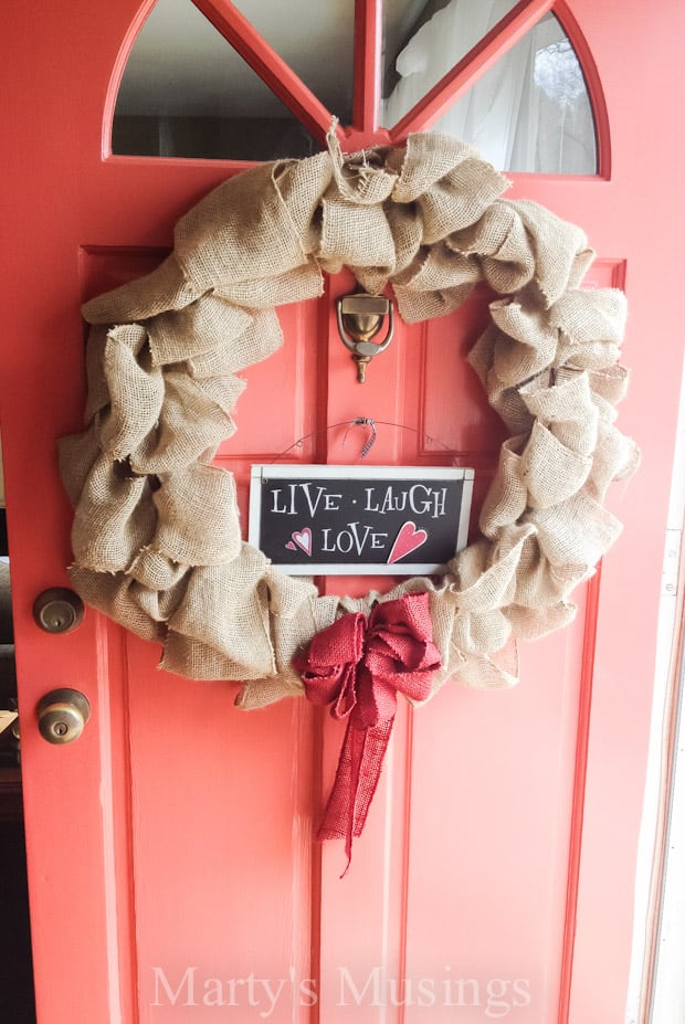 Burlap Wreath with Interchangeable Seasonal Decor - Marty's Musings