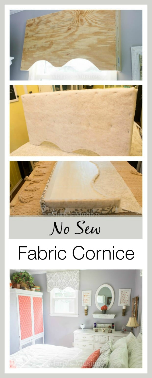 How To Make A No Sew Fabric Window Valance Cornice