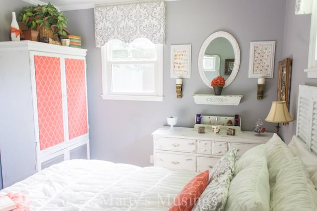 No Sew Fabric Window Valance - Marty's Musings
