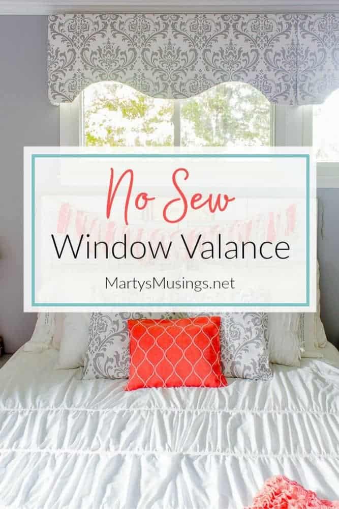 How To Make A No Sew Fabric Window Valance Cornice