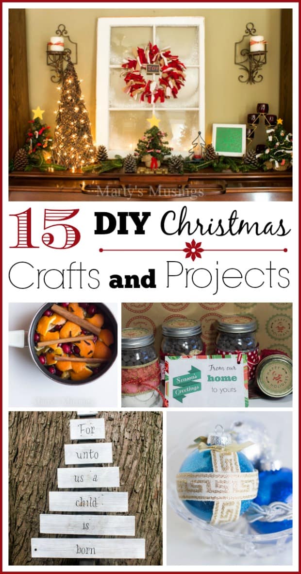 15 Easy DIY Christmas Crafts and Projects - Marty's Musings