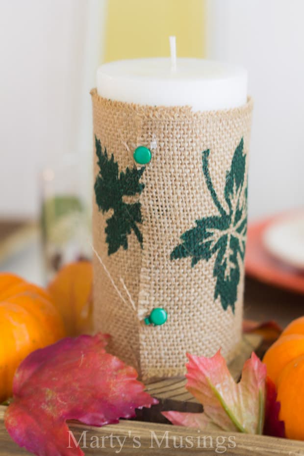 A close up of a coffee cup, with Table and Thanksgiving