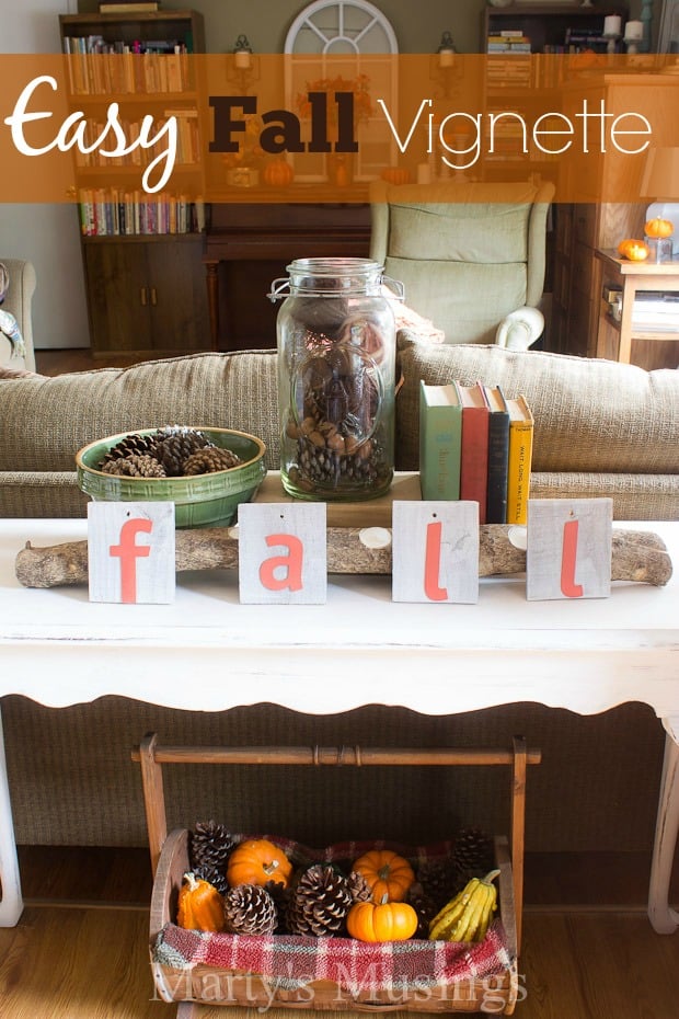 Easy Fall Vignette - Marty's Musings