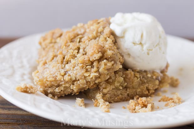 Apple Pie Filling Bars with Streusel Topping - Marty's Musings