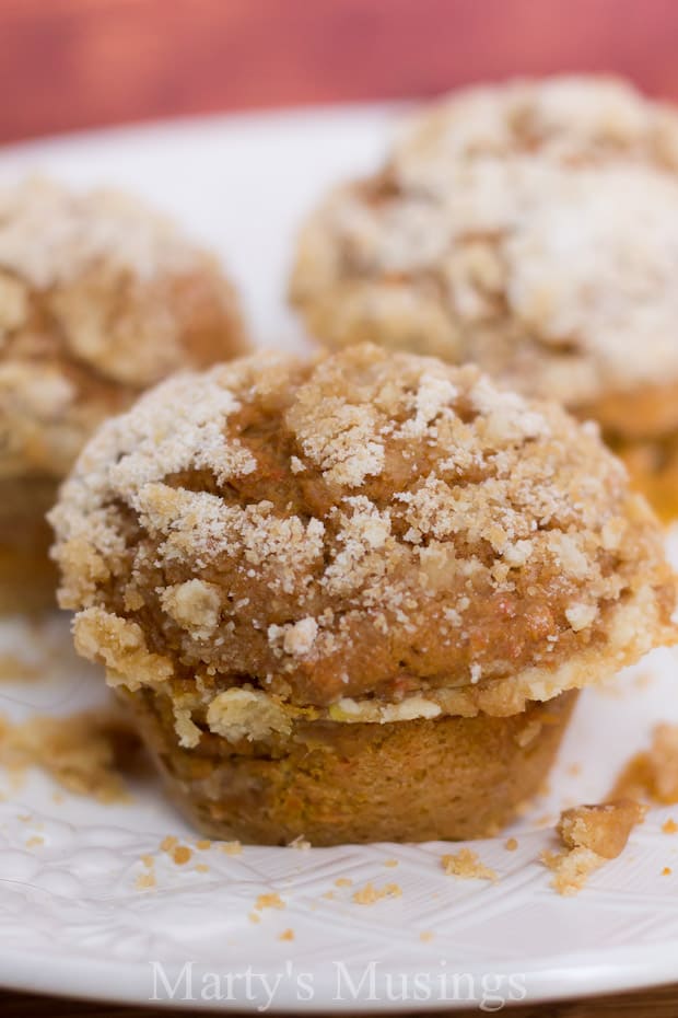 Pumpkin Spice Muffins with Streusel Topping - Marty's Musings