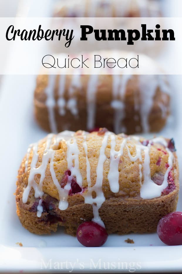 Cranberry Pumpkin Quick Bread - Marty's Musings