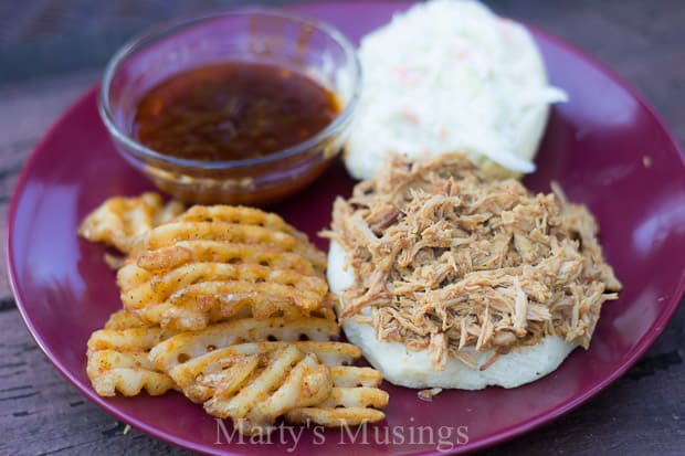 Slow Cooker Pulled Pork Sandwich and Barbecue Sauce