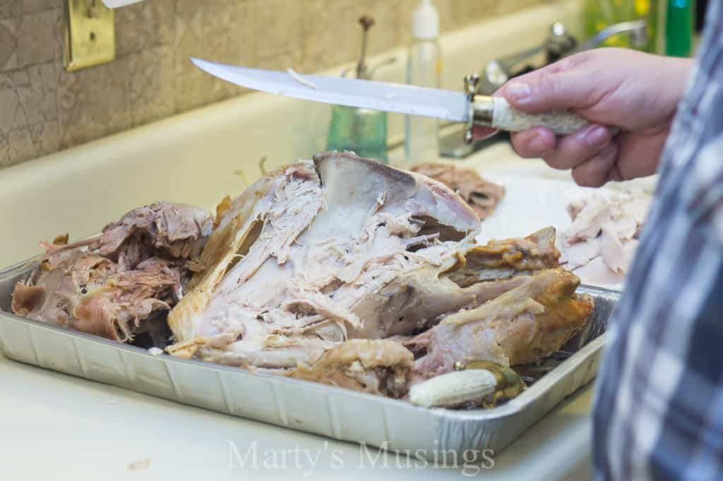 A person holding a plate of food