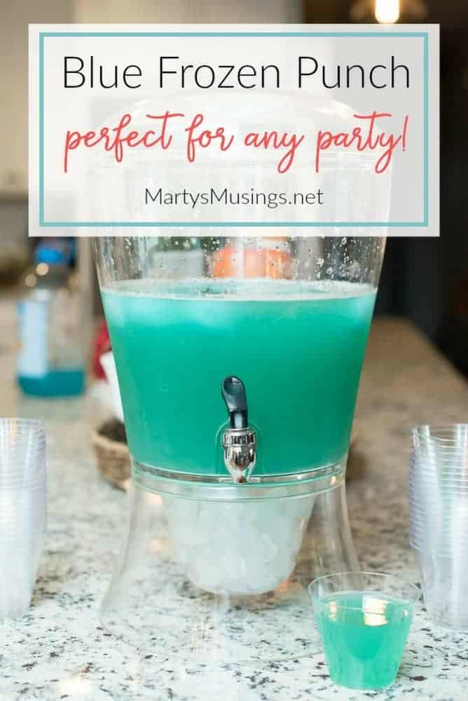 blue frozen punch perfect for any party